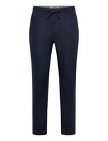 Superdry - Merchant Linen Pant - Lininės kelnės - Tamsiai mėlyna