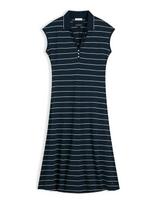 Tommy Hilfiger - Lyocell Pq Henley Midi Polo Drs - Iki kelių ir midi suknelės - Tamsiai mėlyna