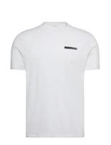 Calvin Klein - Ss 30S Eu Spw Split Stndrd Graph - Marškinėliai trumpomis rankovėmis - Balta