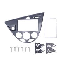 2DIN Garso CD DVD Skydelis Prietaisų Skydelio Apdailos Kištukas ir Groti Pakeitimas Focus 1998‑2006 Silver Gray