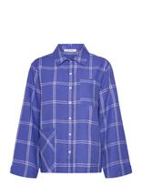 Nué Notes - Clovis Shirt - Lininiai marškiniai - Mėlyna