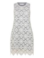 Naja Lauf - Bia Dress White Embroidery - Trumpa suknelė - Balta