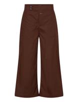 Closed - Women Luna Pants Brazil Nut - Plačios kelnės - Ruda