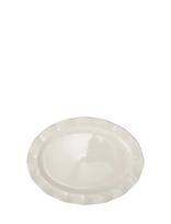Lexington Home - Stoneware Wavy Oval Platter - Serviravimo lėkštė - Balta