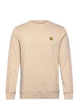 Lyle & Scott Sport - Jacquard Tape Crew Neck - Megztinis - Smėlio
