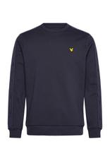 Lyle & Scott Sport - Jacquard Tape Crew Neck - Megztinis - Tamsiai mėlyna