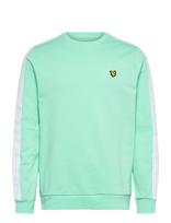 Lyle & Scott Sport - Jacquard Tape Crew Neck - Megztinis - Žalia