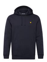 Lyle & Scott Sport - Jacquard Tape Hoodie - Sportinis džemperis su gobtuvu - Tamsiai mėlyna