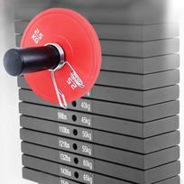 Reinforced Weight Stack Pin Barbell Parts Practice Exercise Machine Steel Sports Multifunction 80mm red