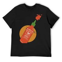 Colorful Sriracha T-Shirt for a boy tshirts personalised man t shirt fashion shirts clothes for men S juoda