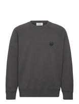 Maison Kitsune - Fox Head Oversize Sweatshirt - Megztinis - Pilka