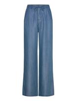 Rosemunde - Rwdallas Mw Trousers - Plačios kelnės - Mėlyna