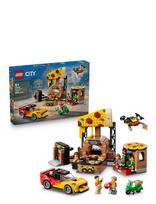 LEGO - Pizzeria Med Udbringningsfartøjer 60496 - Lego city - Geltona