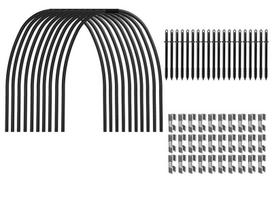 Šiltlysvės lankų rinkinys 60–90 cm 10 vnt.