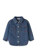 Name It - Nmfnina Emb Denim Jacket 3285-Za D - Džinsės ir velvetinės striukės - Mėlyna