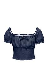 Kids Only - Koghillary Aop Smock S/S Top Cs Jrs - Palaidinės ir tunikos - Tamsiai mėlyna