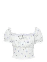 Kids Only - Koghillary Aop Smock S/S Top Cs Jrs - Palaidinės ir tunikos - Balta
