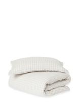Garbo&Friends - Muslin Bed Set Junior, 100X130/ 35X55 Cm, Gingham Sky Blue - Kūdikių pagalvės ir antklodės - Mėlyna
