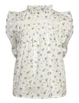 Vero Moda Girl - Vmtrine Sl Lace Top Wvn Girl - Palaidinės ir tunikos - Balta