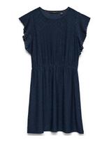 Vero Moda - Vmtassa Sl Frill Short Dress Jrs Noos - Trumpa suknelė - Tamsiai mėlyna