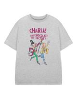 Roald Dahl Čarlis ir šokolado fabrikas trumpomis rankovėmis marškinėliai Unisex Vaikams 2XL