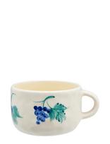 Anna + Nina - Grapevine Cappuccino Mug - Kavos puodelis - Kreminė spalva