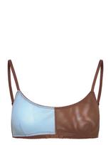 Understatement Underwear - Mesh Two-Tone Scoop Bralette - Liemenėlė - Ruda