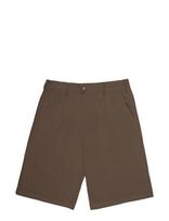 Prohibited - Podium Double Pleated Shorts Brown - Laisvalaikio šortai - Ruda