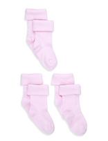 Name It - Nbnhobbu 3P Socks - Kūdikių kojinės - Rožinė