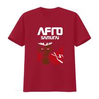 AFRO SAMURAI marškinėliai Vintage medvilniniai Grunge filmo plakato stiliaus 15 spalvų Dydžiai S 5XL vintage Skalbti grafiniai Laisvalaikio universalūs S red