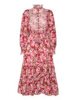By Ti Mo - Cotton Slub Midi Dress - Iki kelių ir midi suknelės - Raudona