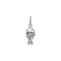 Pandora Mėlynos žuvies žvynų pakabukas Vyriškas pakabukas 799428C01 Blue,F
