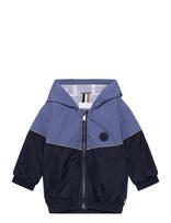 BOSS - Hooded Windbreaker - Vėjo striukė - Tamsiai mėlyna