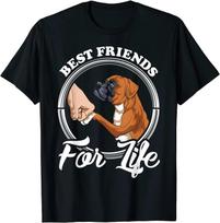 Juokingi bokserių šunų marškinėliai Bokserių šunų mylėtojams Dovana T-shirt 100% medvilnė Apvalus kaklas Trumpa rankovė Laisvalaikio vyriški marškinėliai Dydis S-3XL S juoda