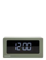 KARLSSON - Alarm Clock Boxed Led Jungle Green - Žadintuvas - Chaki spalva