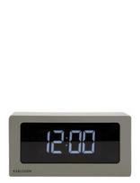 KARLSSON - Alarm Clock Boxed Led Warm Grey - Žadintuvas - Pilka