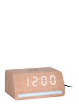 KARLSSON - Alarm Clock Retro W. Light Led Light Wood Veneer - Žadintuvas - Smėlio