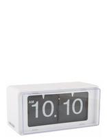 KARLSSON - Wall/Table Clock Retro Boxed Flip White - Židinio ir stalo laikrodžiai - Balta