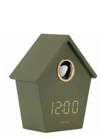 KARLSSON - Alarm Clock Riqueza Cuckoo Led Luxuxry Green - Žadintuvas - Chaki spalva