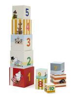 Kid's Concept - Stacking Cubes Moomin - Blokelių žaidimas - Balta
