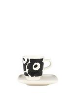Marimekko Home - Unikko Espresso Cup+Saucer - Espreso puodelis - Balta