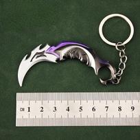 Valorant Raktų pakabukas Ginklas Artimoji Reaver 2.0 Karambit peilis Reaver Vandal Žaidimo atributika Kardas Lydinio Miniatiūrinis pakabukas Žaislas dovanai gray