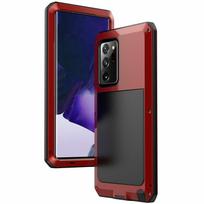 Doom Tank Aluminum Metal Case for Samsung S26 S25 Edge S25 S24 S23 S22 S21 Plus S20 Note 20 Ultra Shockproof Heavy Duty Cover aluminum&Galaxy S26 Ultra raudona