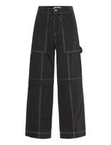 Day Birger Et Mikkelsen - Scott - Canvas Twill - Plačios kelnės - Juoda