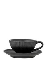 Bloomingville - Neri Cappuccino Cup W/Saucer - Kavos puodelis - Juoda