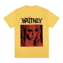 Britney Spears Metalinis Roko Grafinis Marškinėlis Unisex Moterų Mada Hip Hop Marškinėliai Harajuku Vintažinis Trumpomis Rankovėmis Marškinėlis Per dydį S