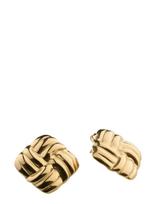 Timi Of Sweden - Hilde - Knot Stud Earrings Stainless Steel - Gold - Auskarai - Aukso