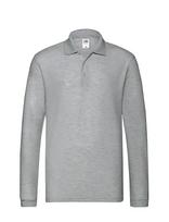 Fruit Of The Loom - Premium Long Sleeve Polo - Marškinėliai ilgomis rankovėmis - Pilka