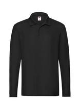 Fruit Of The Loom - Premium Long Sleeve Polo - Marškinėliai ilgomis rankovėmis - Juoda