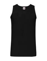 Fruit Of The Loom - Valueweight Athletic Vest - Marškinėliai be rankovių - Juoda